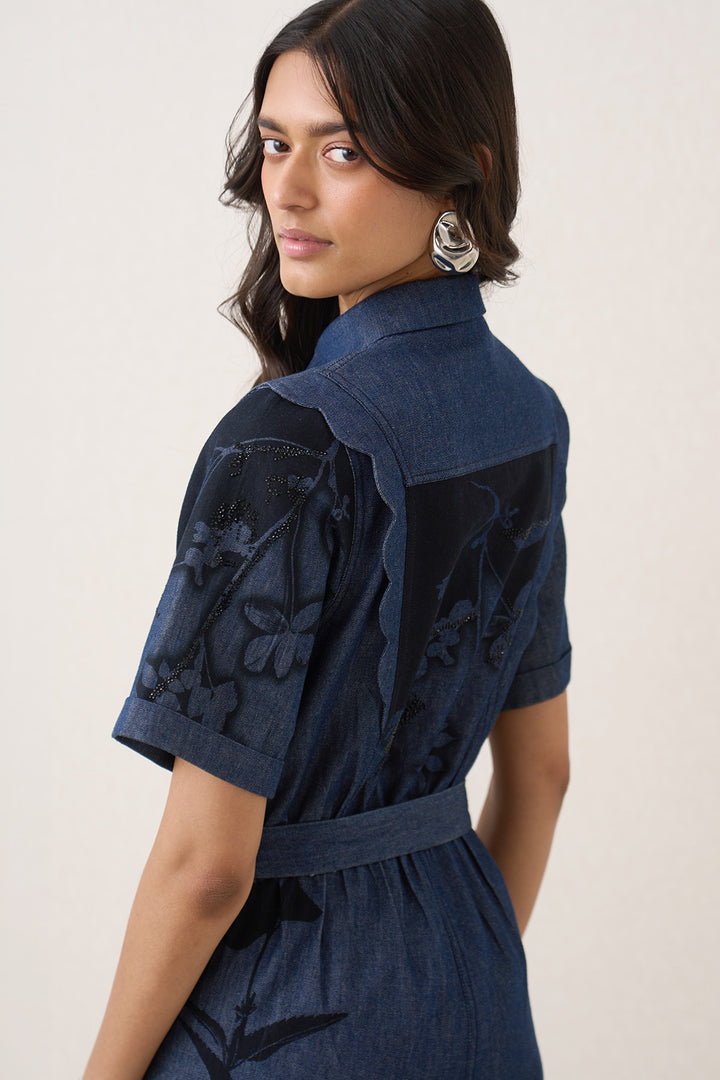 Haze Scalop Detail Jumpsuit