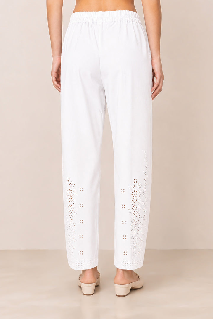 Adira White Lace Pants
