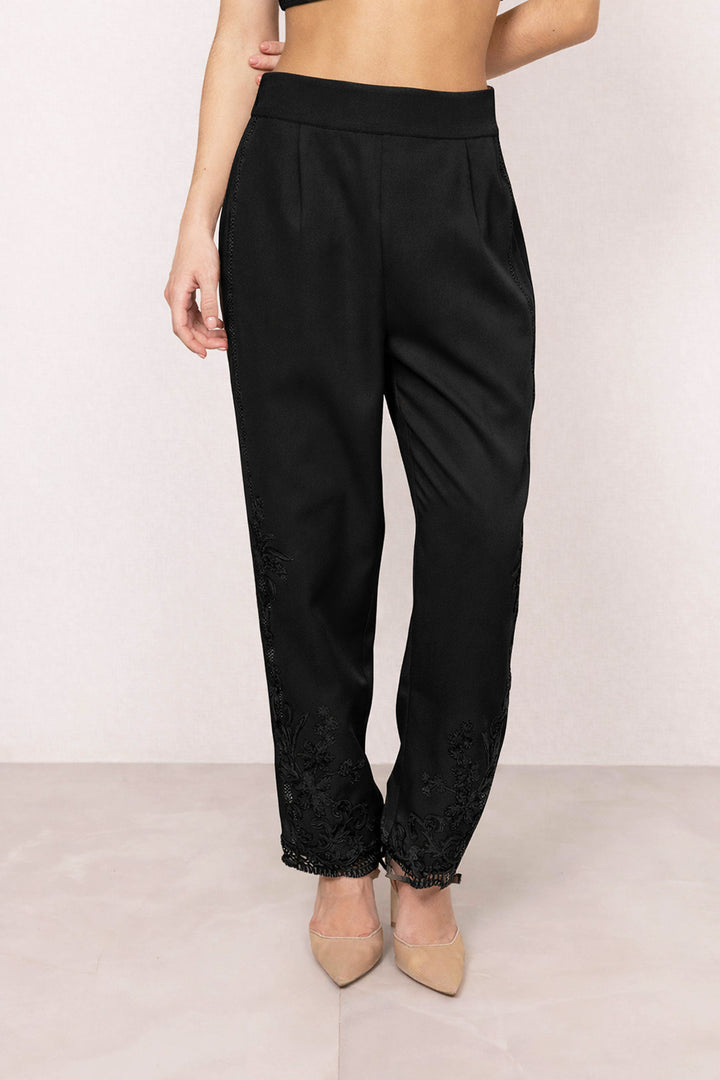 Mae Black Lace Pants