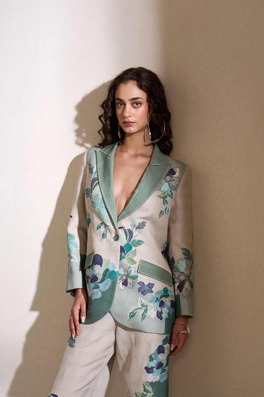 Rae Knotch Collar Jacket and Pants