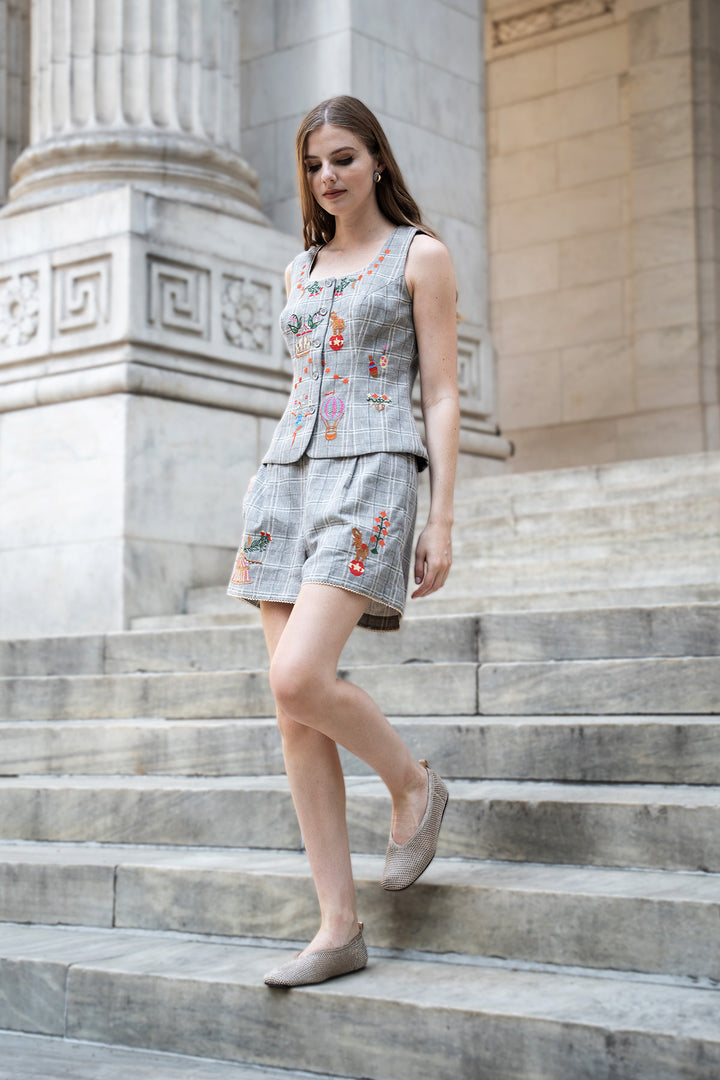 Ira Square Neck Waistcoat