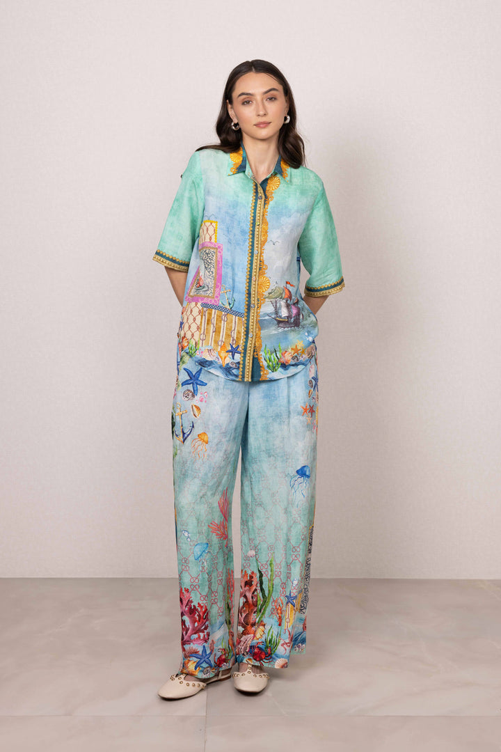 Asterina Buttondown Shirt and Pants