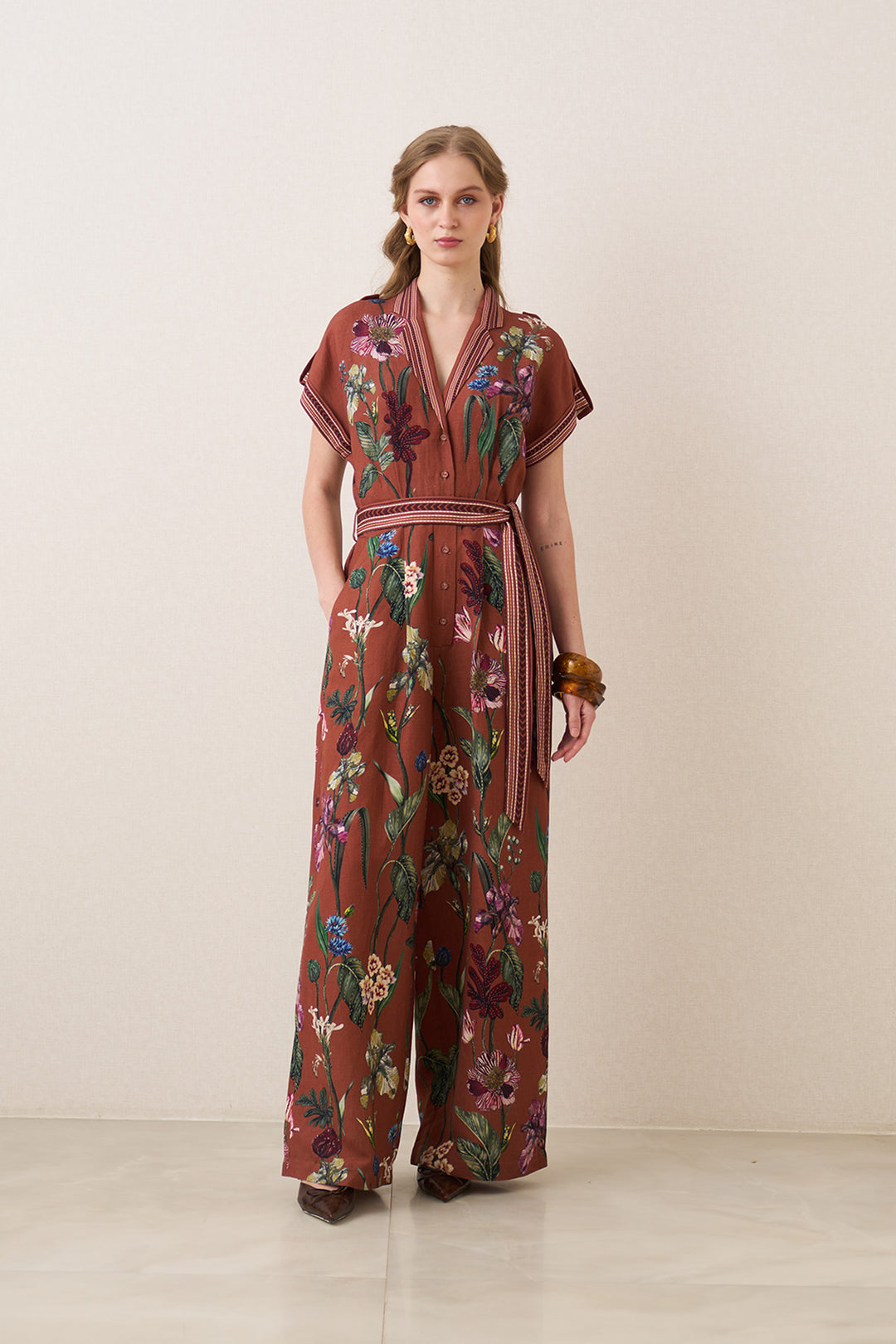 Veda Collared Jumpsuit