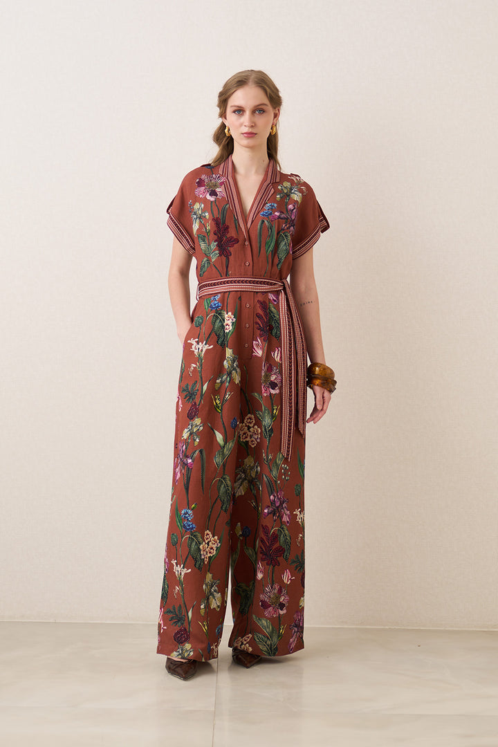 Veda Collared Jumpsuit