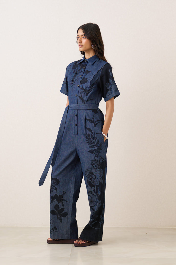 Haze Scalop Detail Jumpsuit