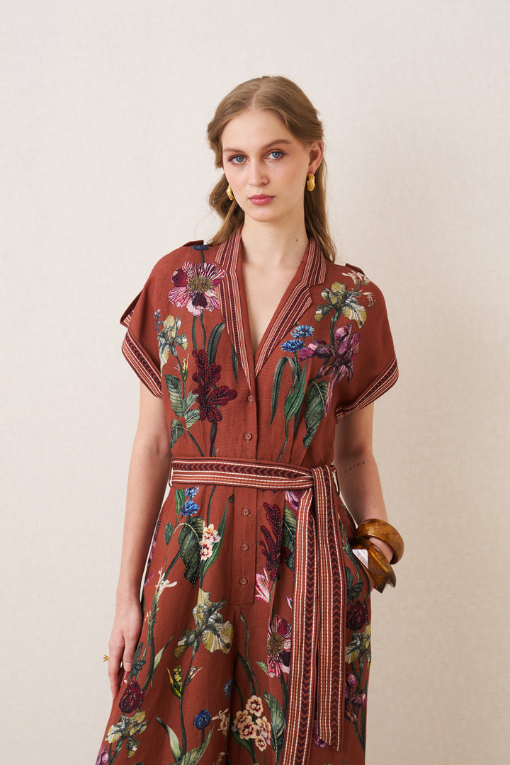 Veda Collared Jumpsuit