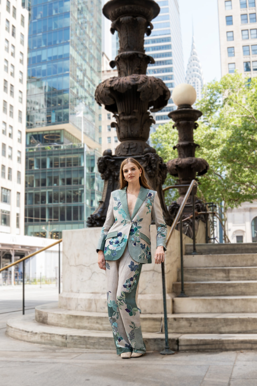 Rae Knotch Collar Jacket and Pants