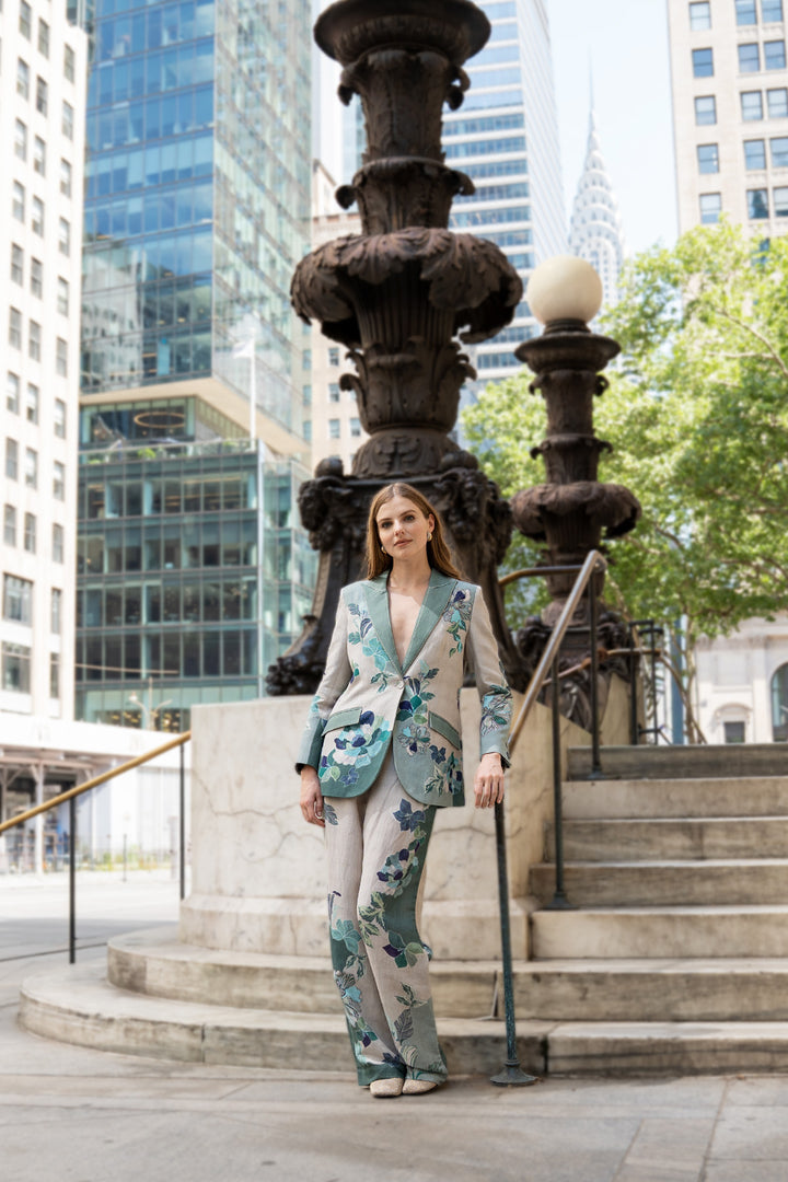 Rae Knotch Collar Jacket and Pants