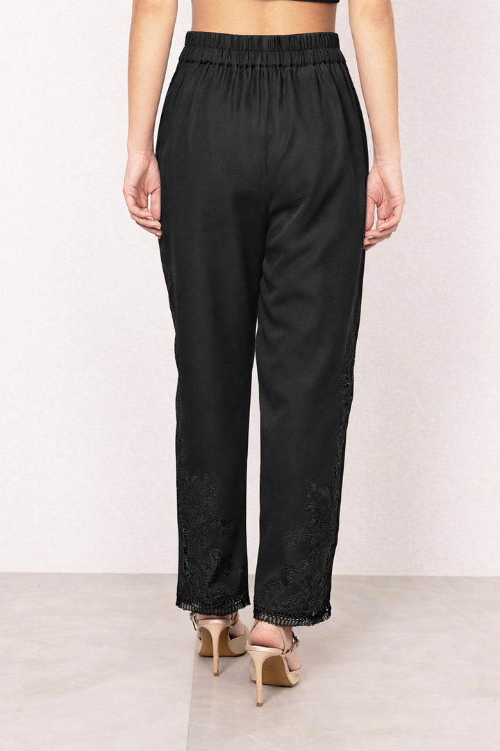 Mae Black Lace Pants