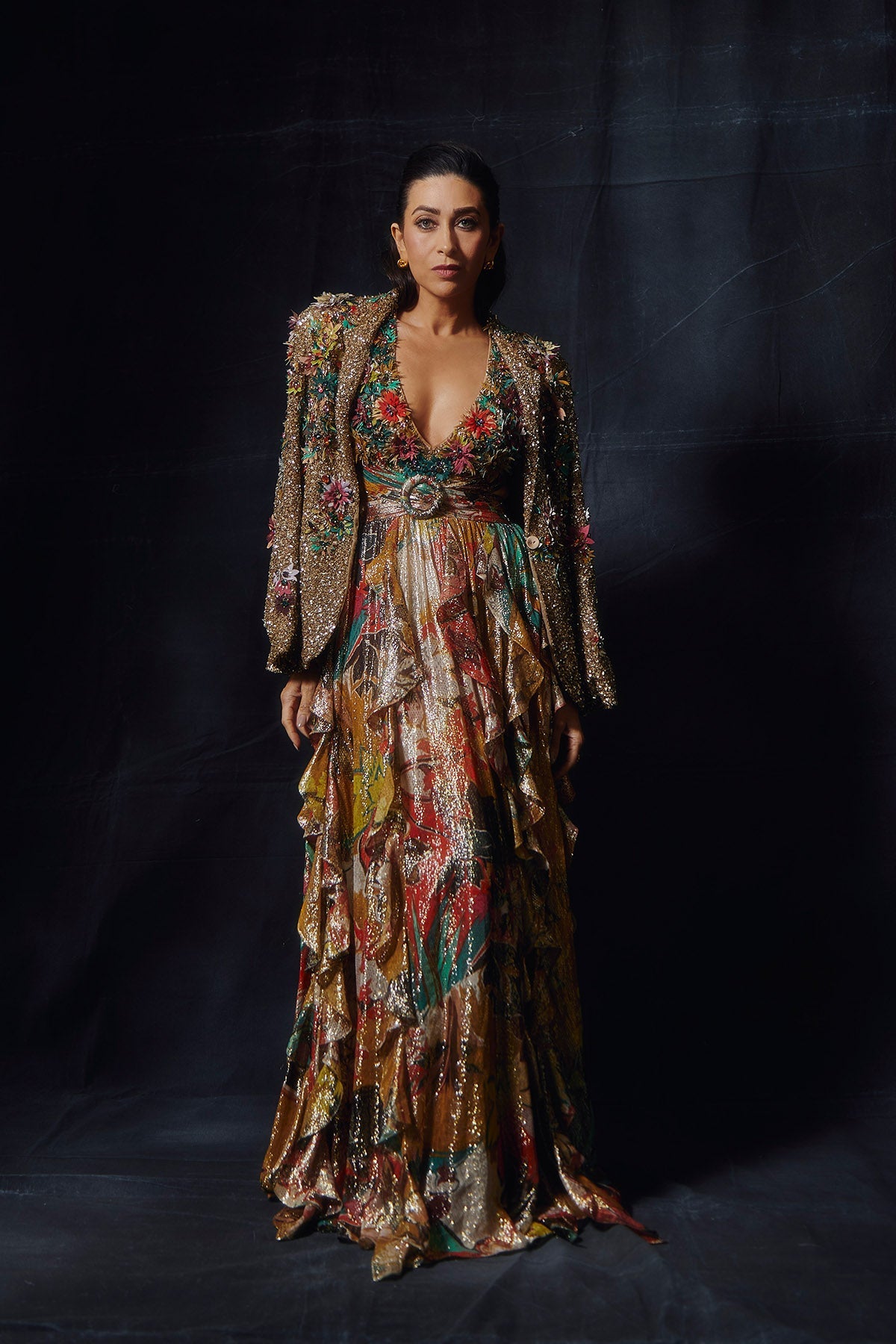 Delraaz in Aurelia Ruffled Maxi Dress