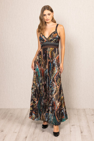 Everly Pleated Maxi Dress