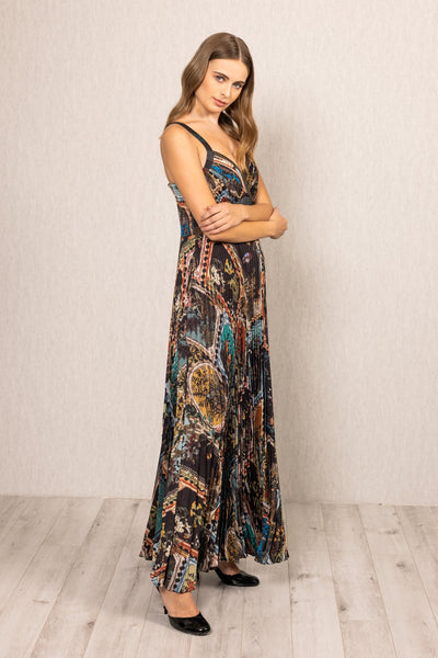 Everly Pleated Maxi Dress