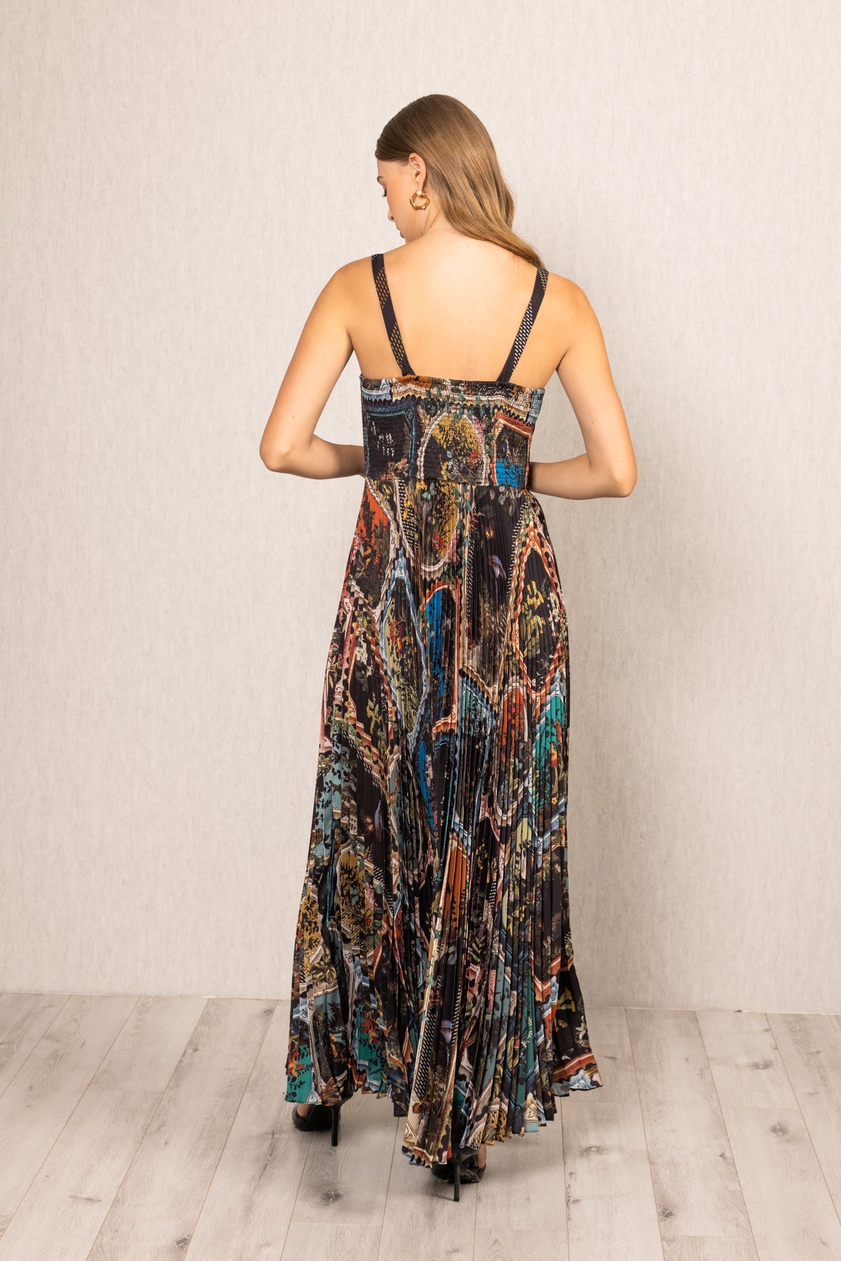 Everly Pleated Maxi Dress