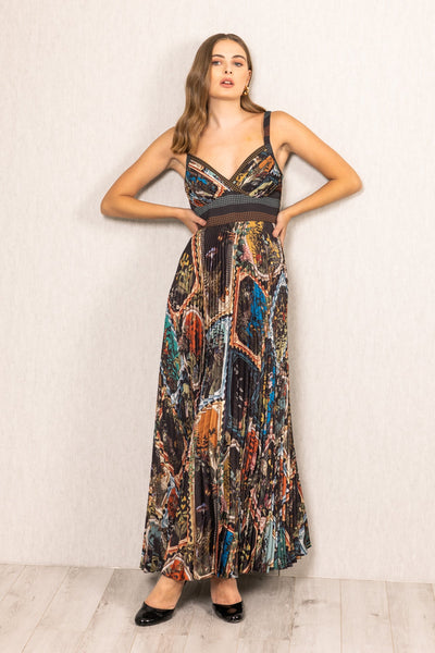 Everly Pleated Maxi Dress