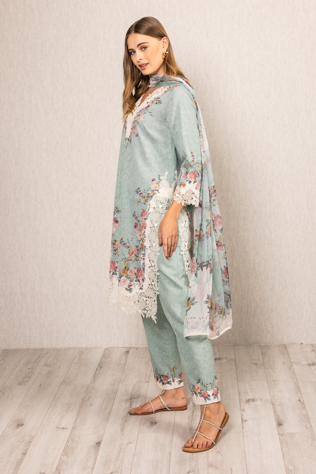 Roselyn Lace Tunic Set