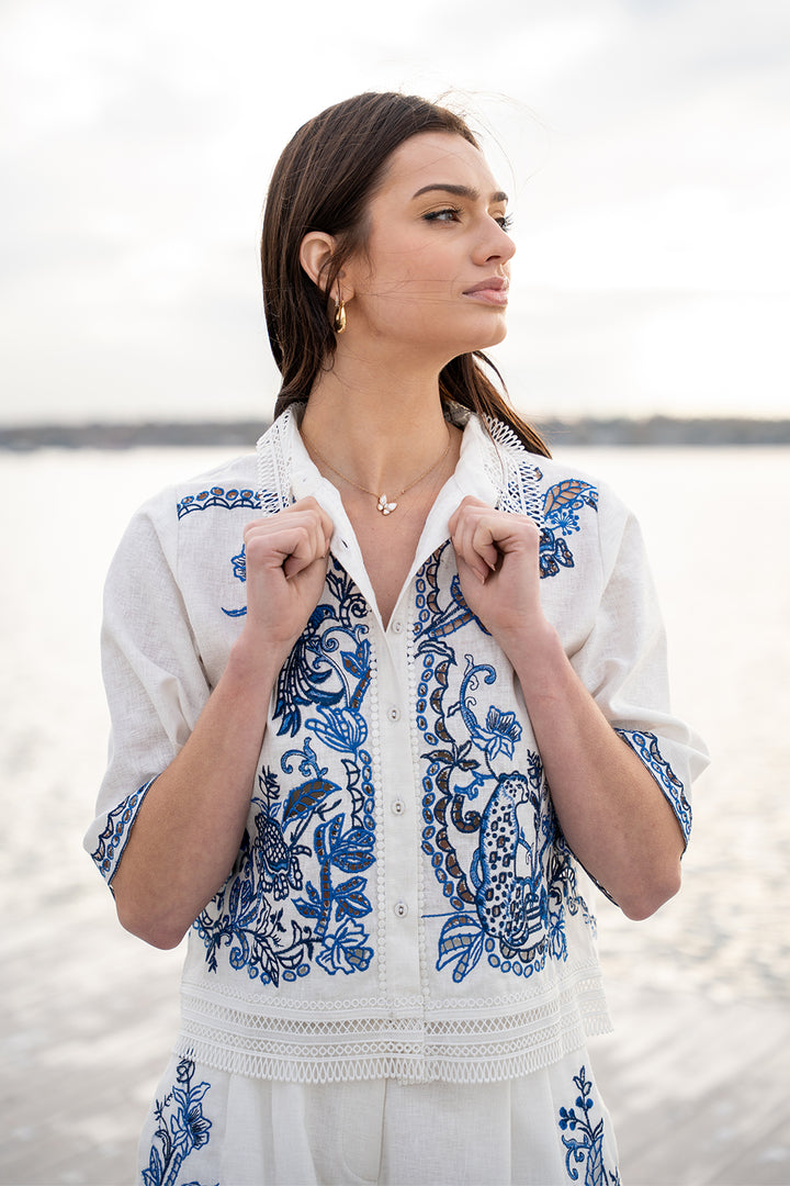 Zander Cropped Shirt
