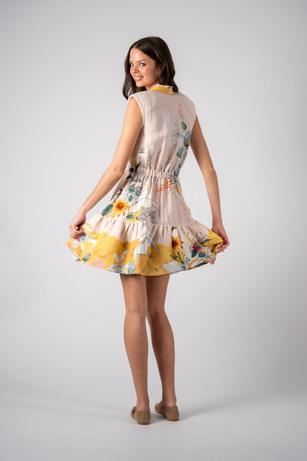 Florence Sleeveless Tiered Mini Dress