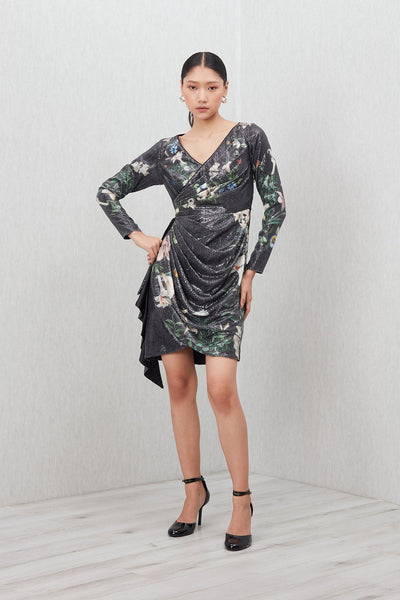 Calista Wrap Mini Dress