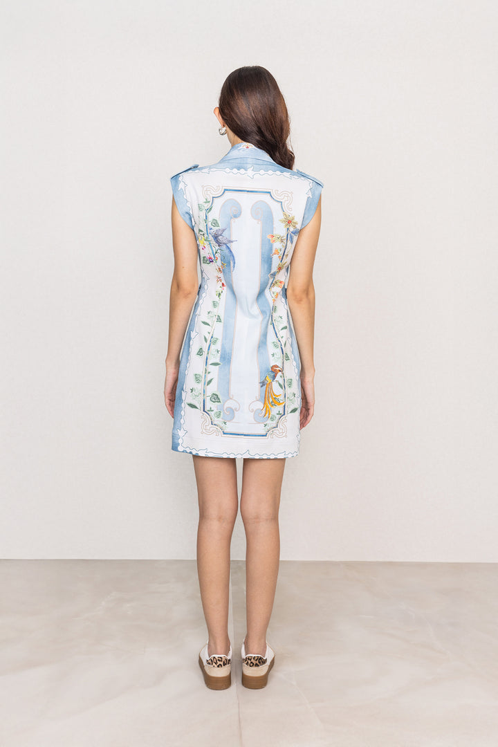 Dia Mirza in Koi Shirt Mini Dress