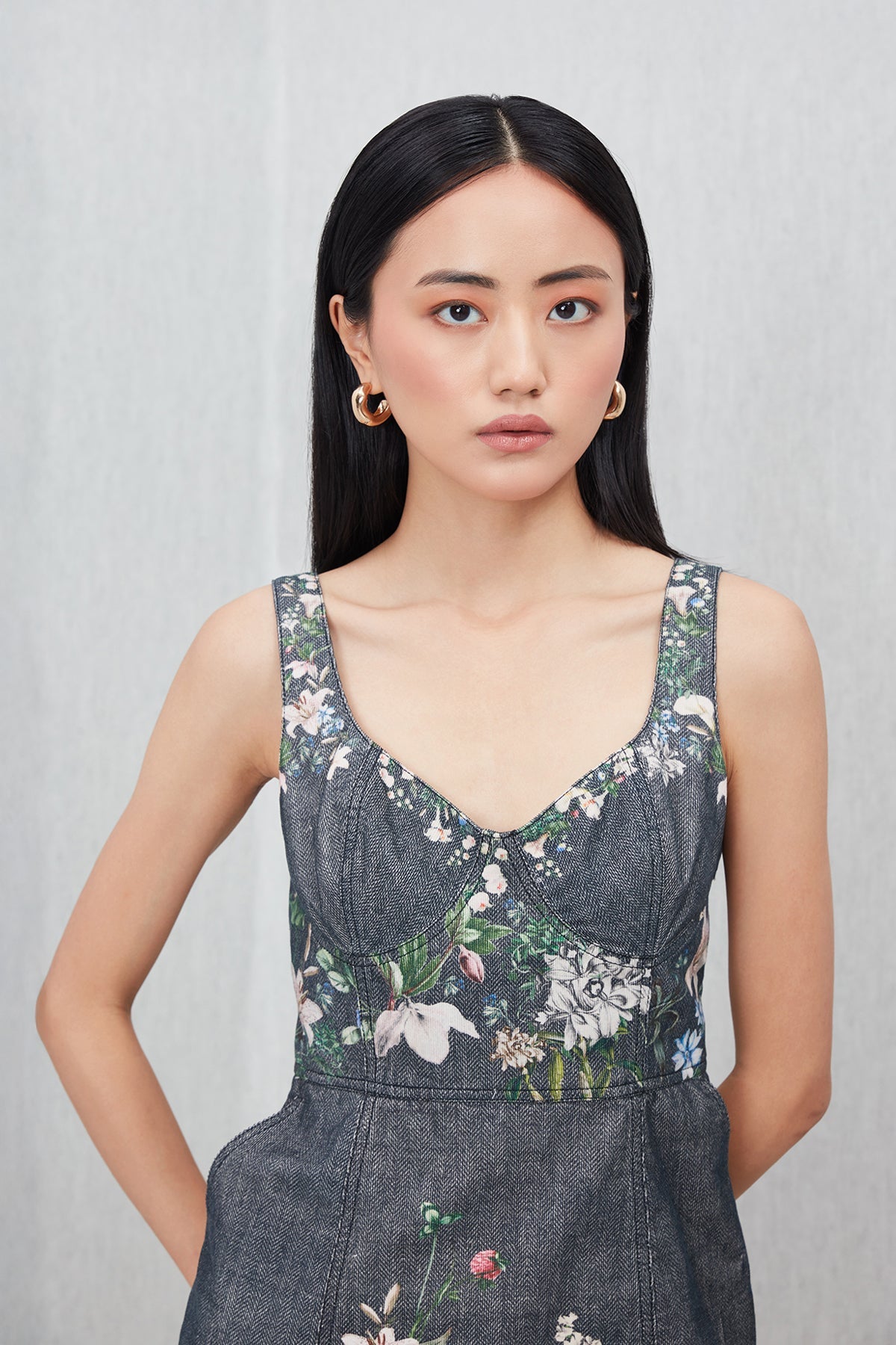 Callavie Strap Midi Dress