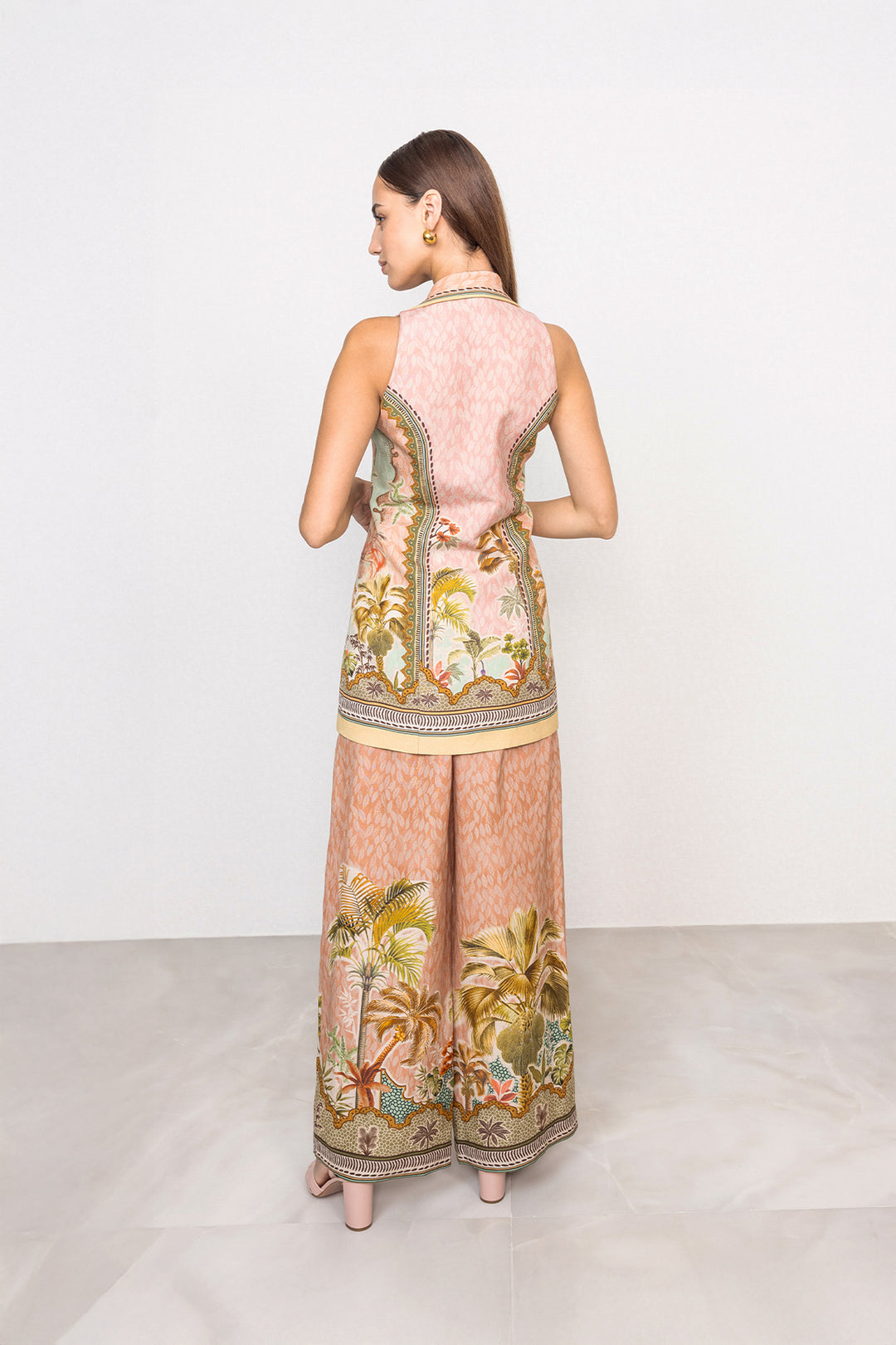 Alva Long Halter Waist Coat