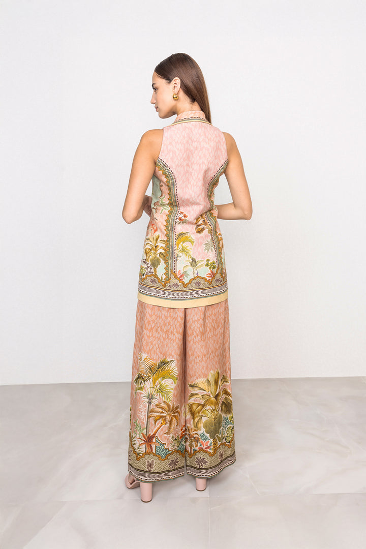 Alva Long Halter Waist Coat