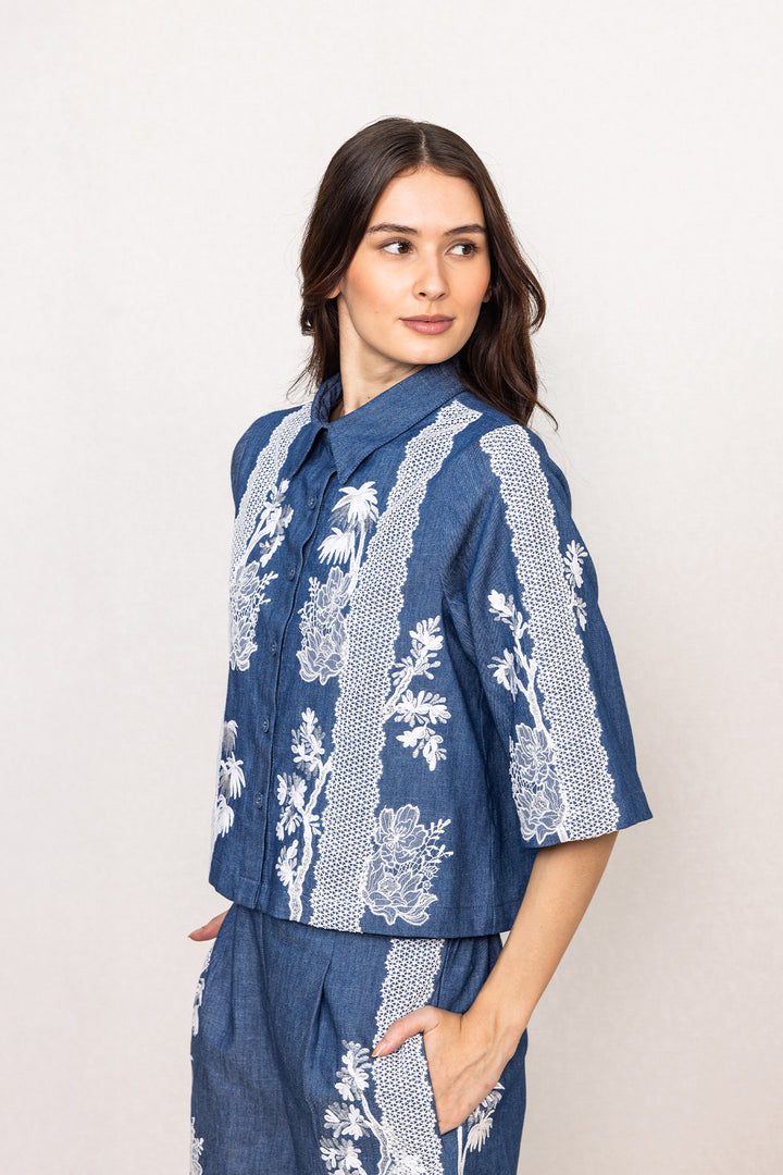 Caspian Cropped Shirt