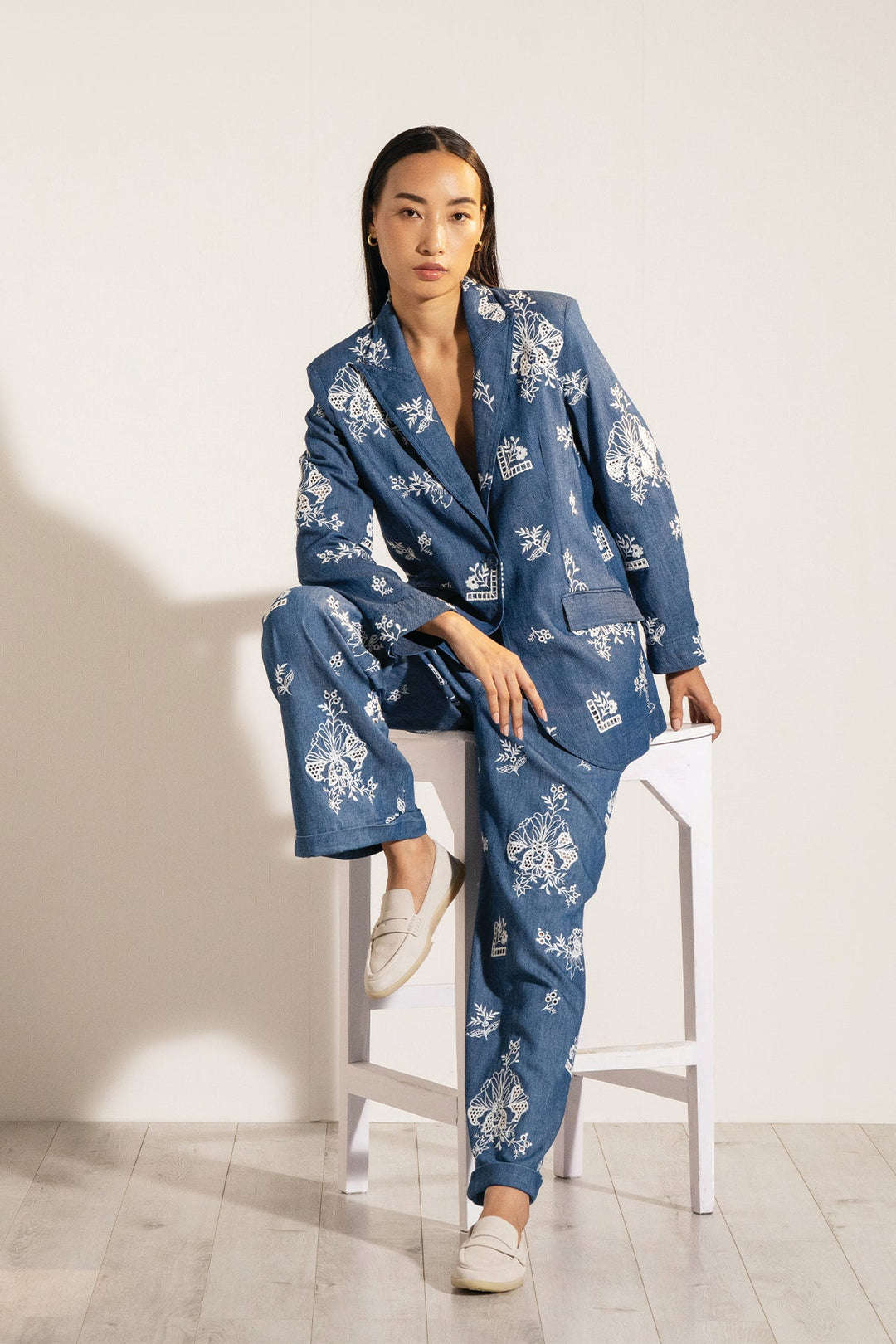 NOTCH PRINT LINING JACKET &PANTS