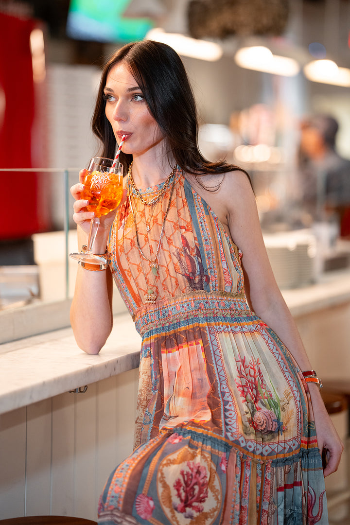 Turris Halter Maxi Dress
