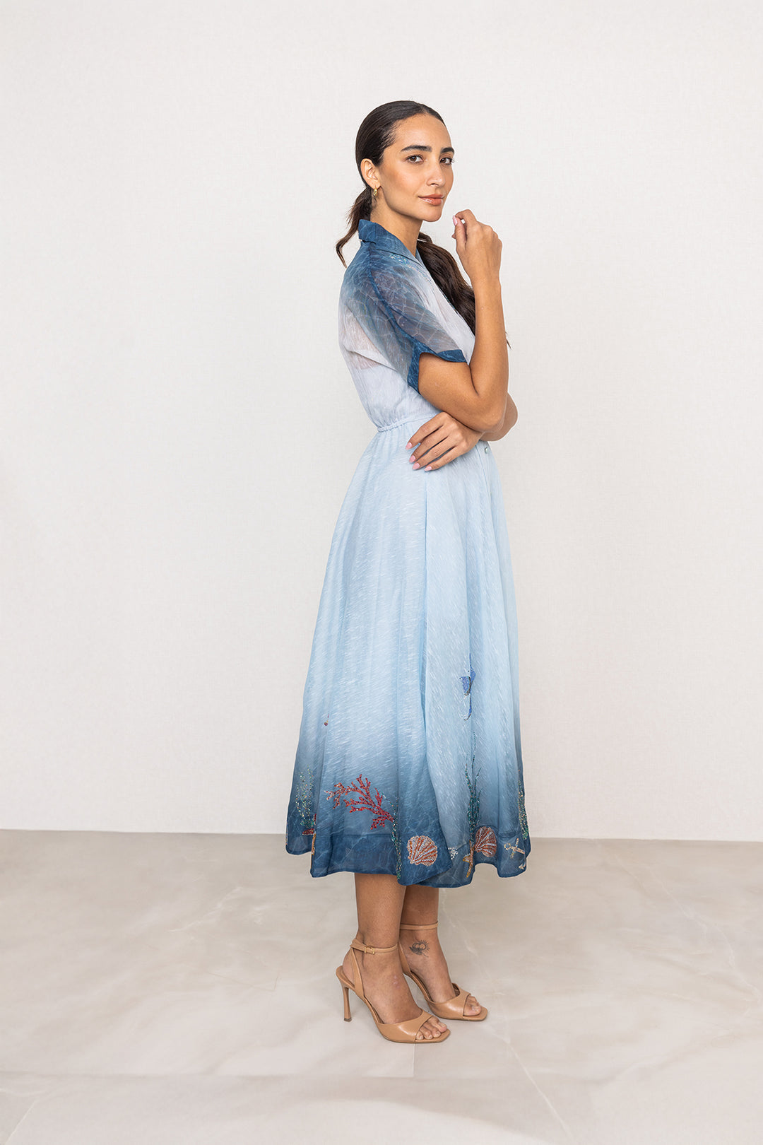 Selina Flared Midi Dress