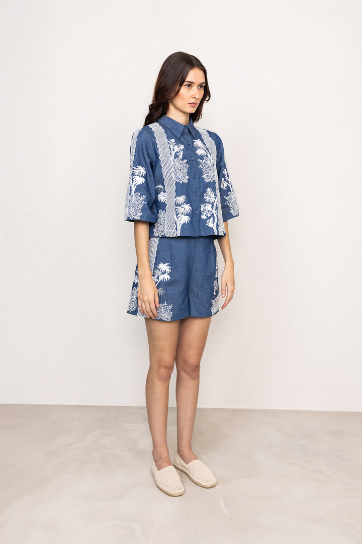 Caspian Cropped Shirt
