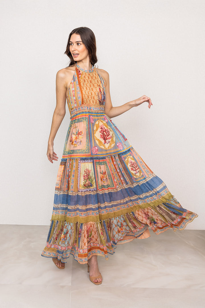 Turris Halter Maxi Dress