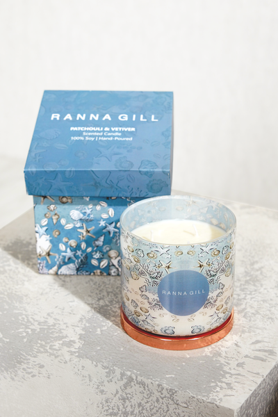 Patchouli & Vetiver Scented Candle