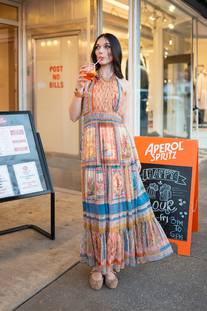Turris Halter Maxi Dress