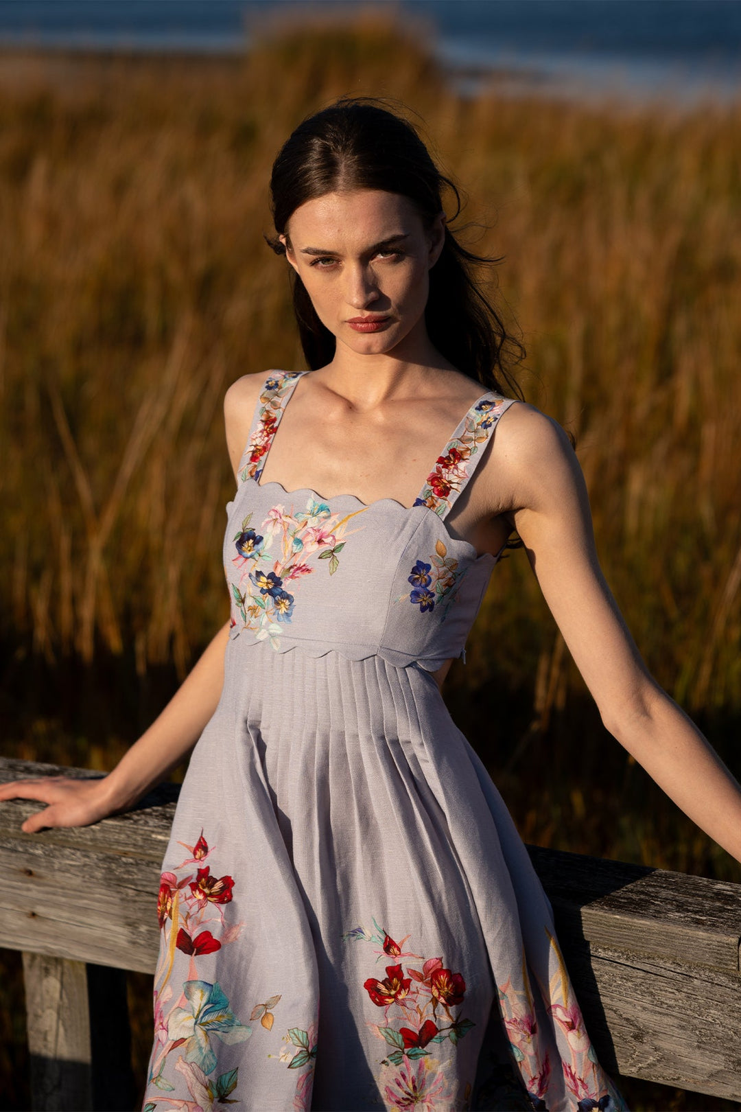 MARNO Lily dress ブラウン 丸林広奈 MARNO Lily dress ブラウン 丸林広奈