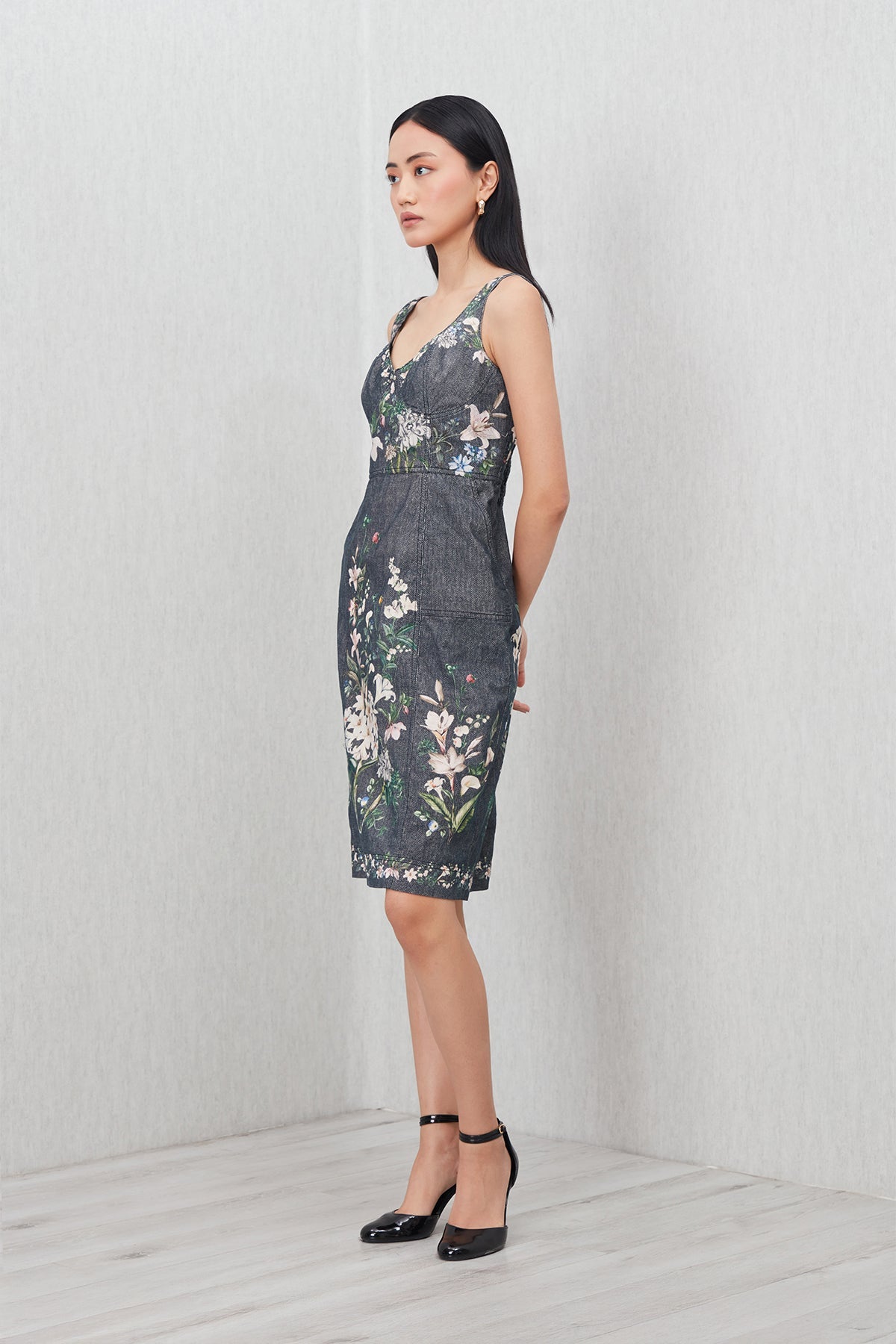 Callavie Strap Midi Dress