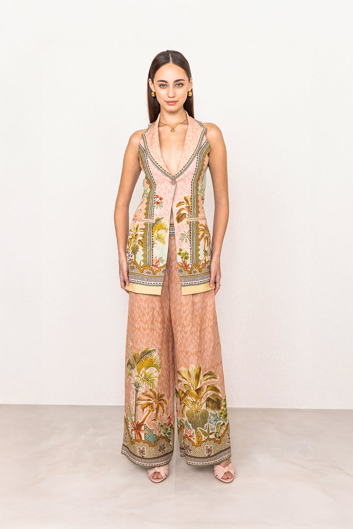 Alva Long Halter Waist Coat