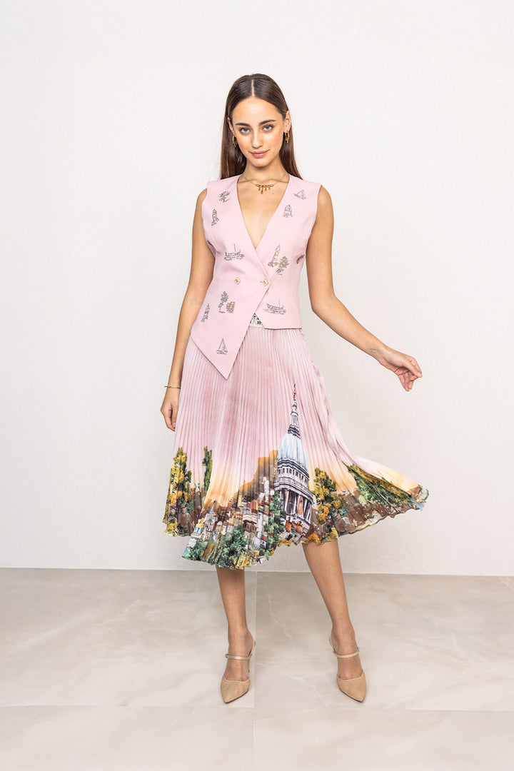 Celara Asymmetric Skirt Sets