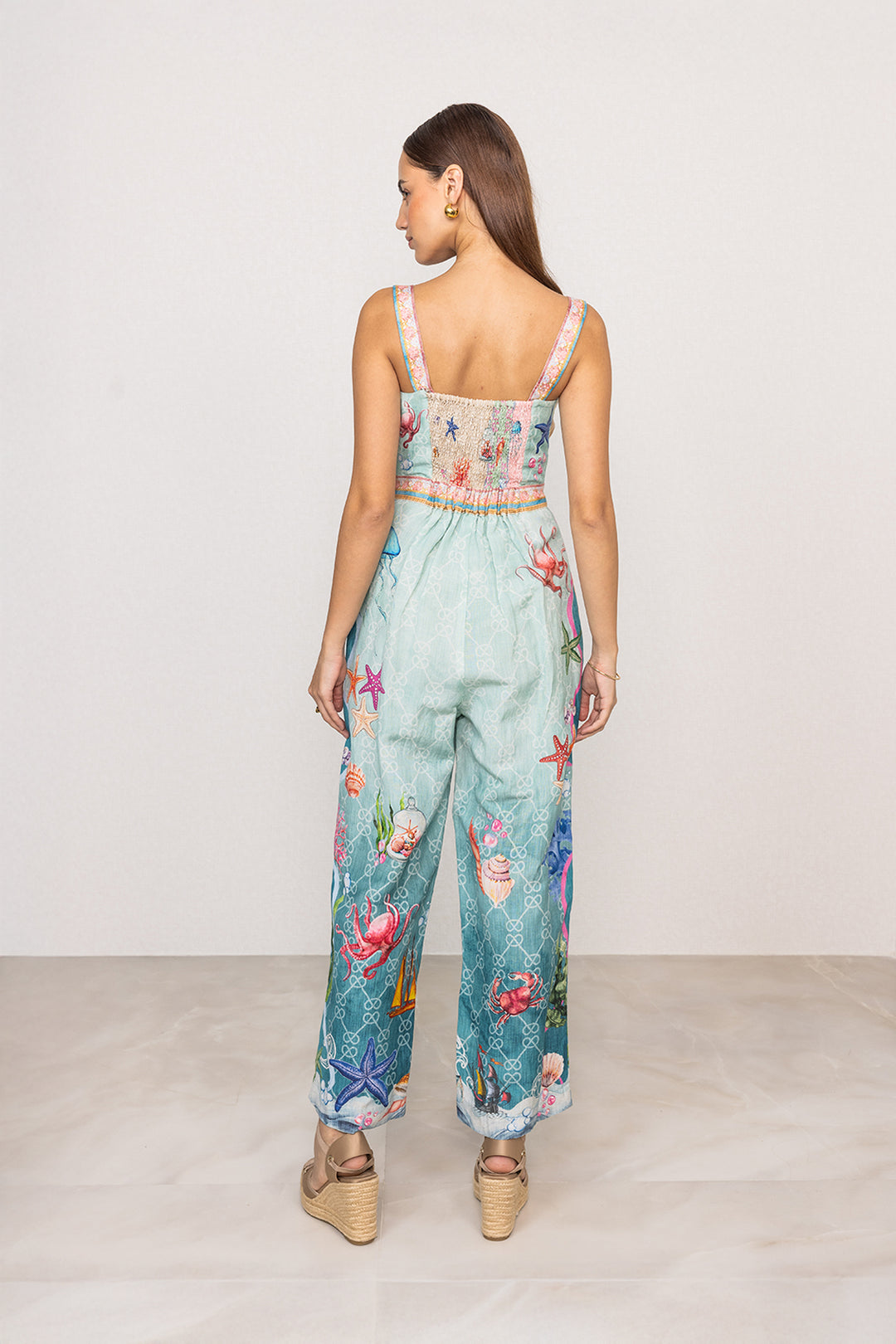 Marina Pleated Strap Jumpsuit