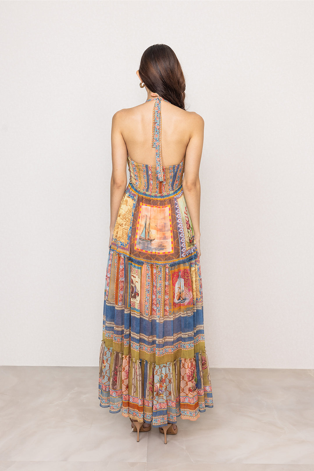 Turris Halter Maxi Dress