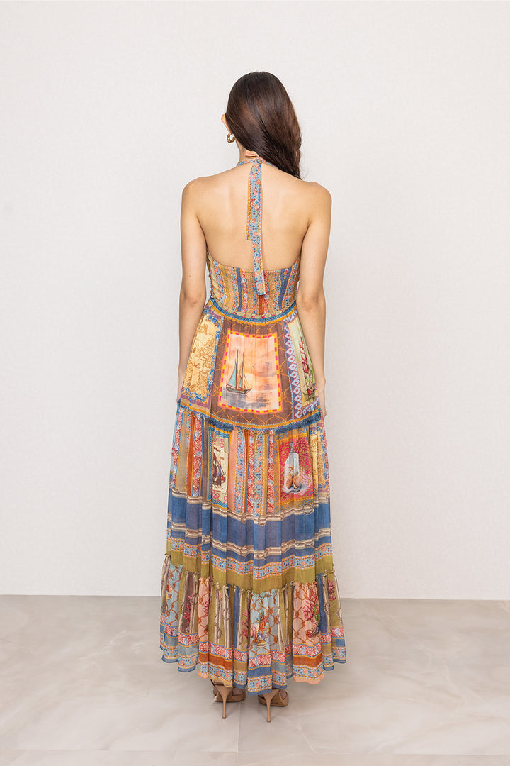 Turris Halter Maxi Dress