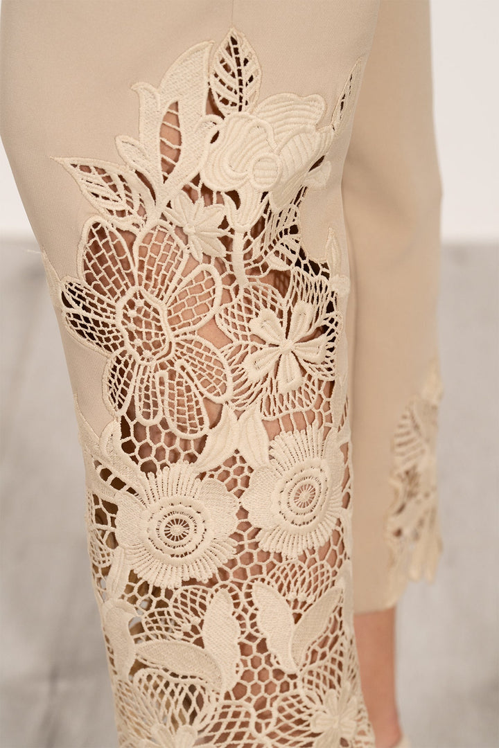 Lace Pants-52 Beige