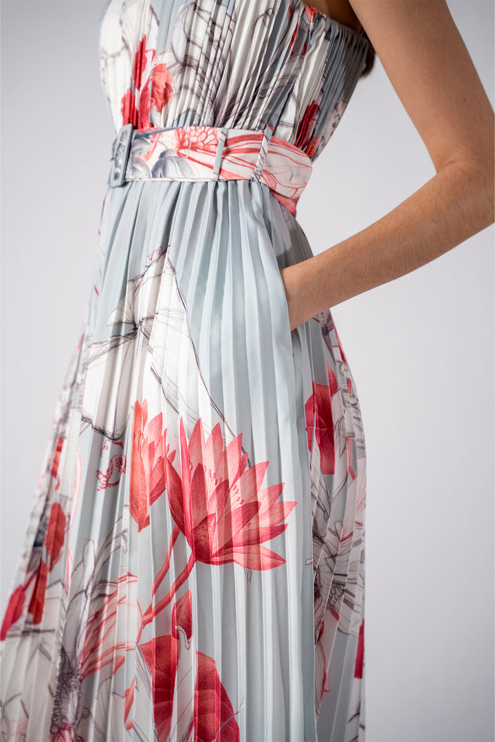 Snowbell Strap Pleated Jumpsuit