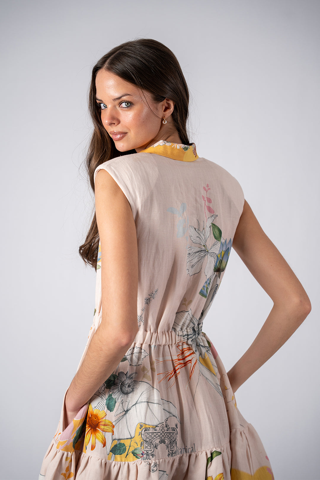 Florence Sleeveless Tiered Mini Dress