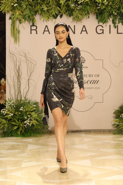 Calista Wrap Mini Dress