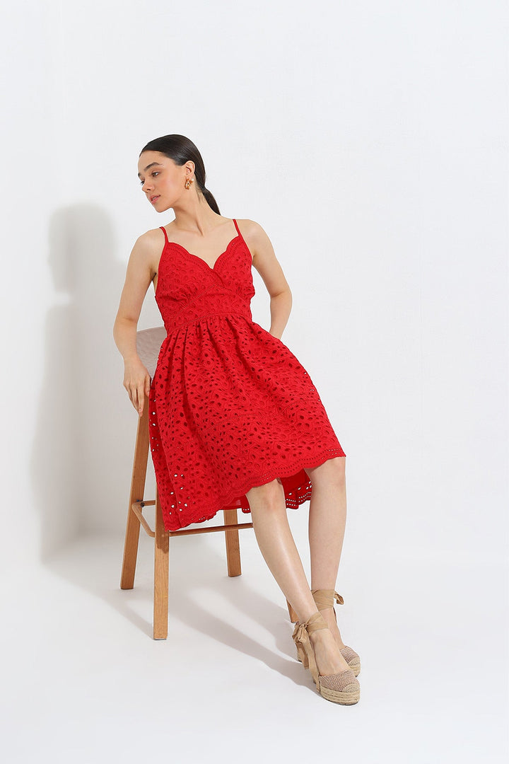 Olia Strap Empire Mini Dress