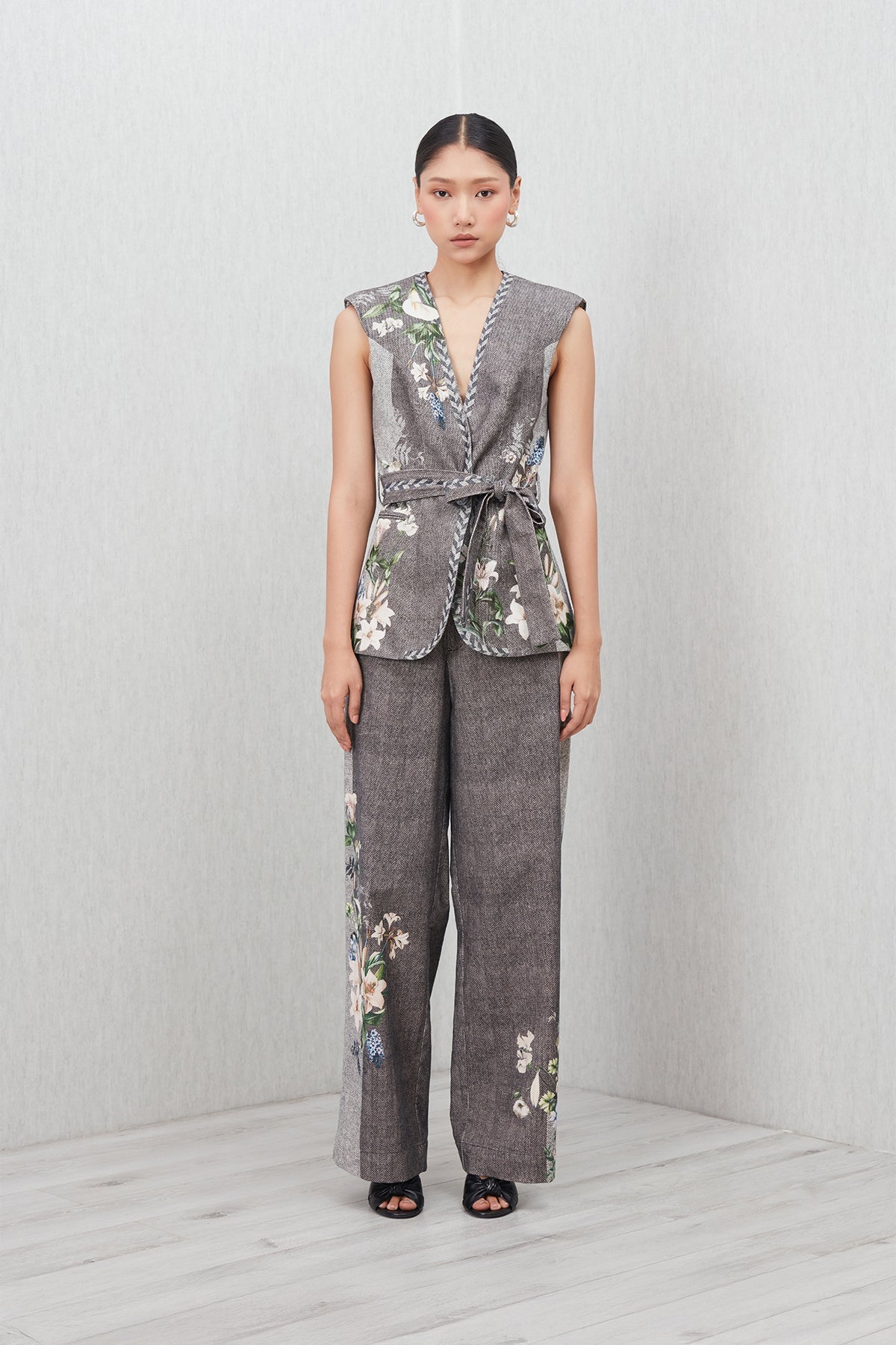Silene Belted Waist Coat & Pants