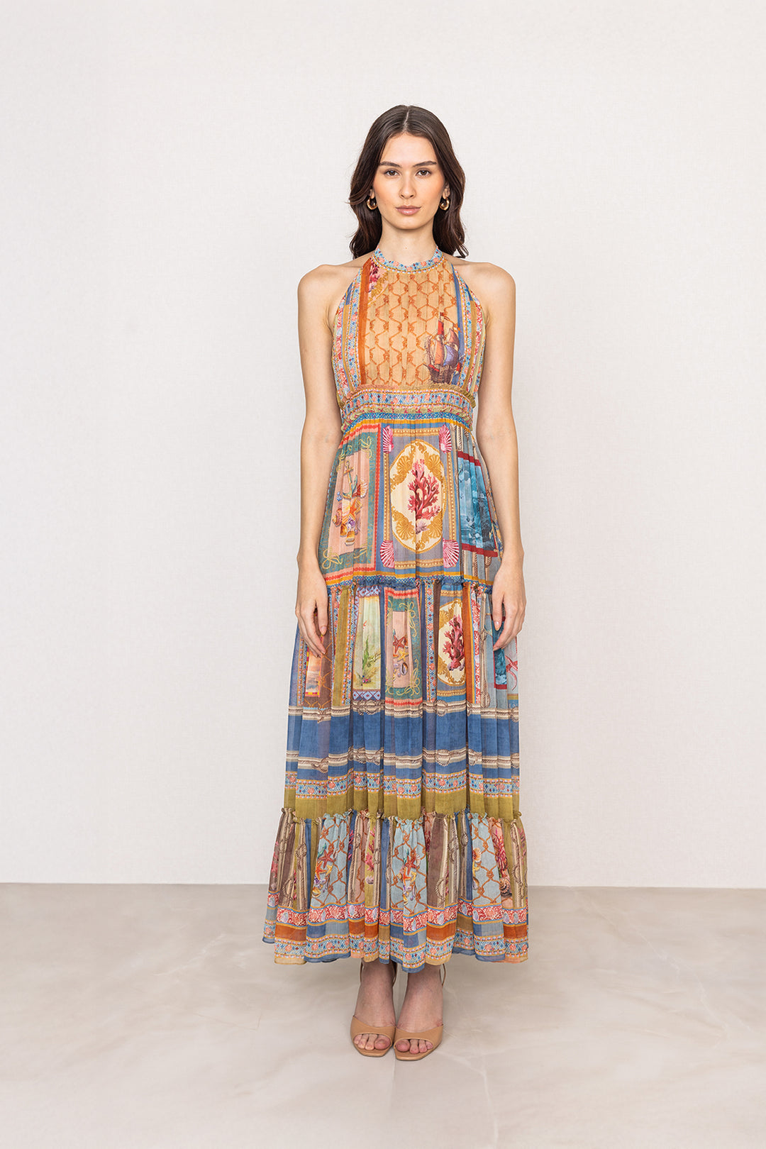 Turris Halter Maxi Dress