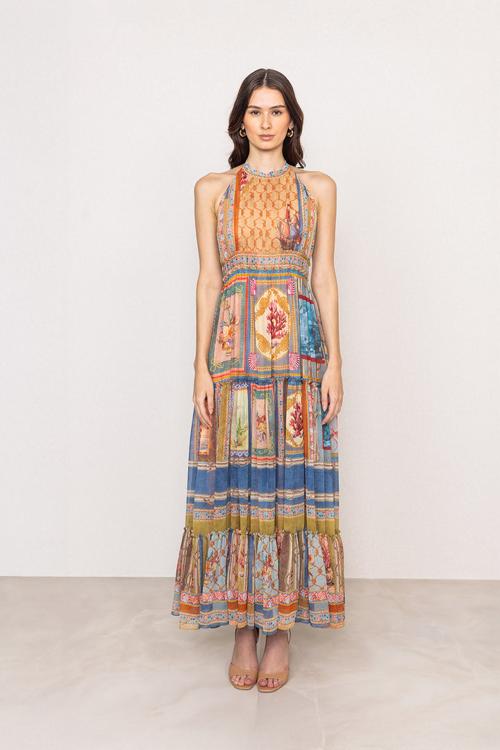 Turris Halter Maxi Dress