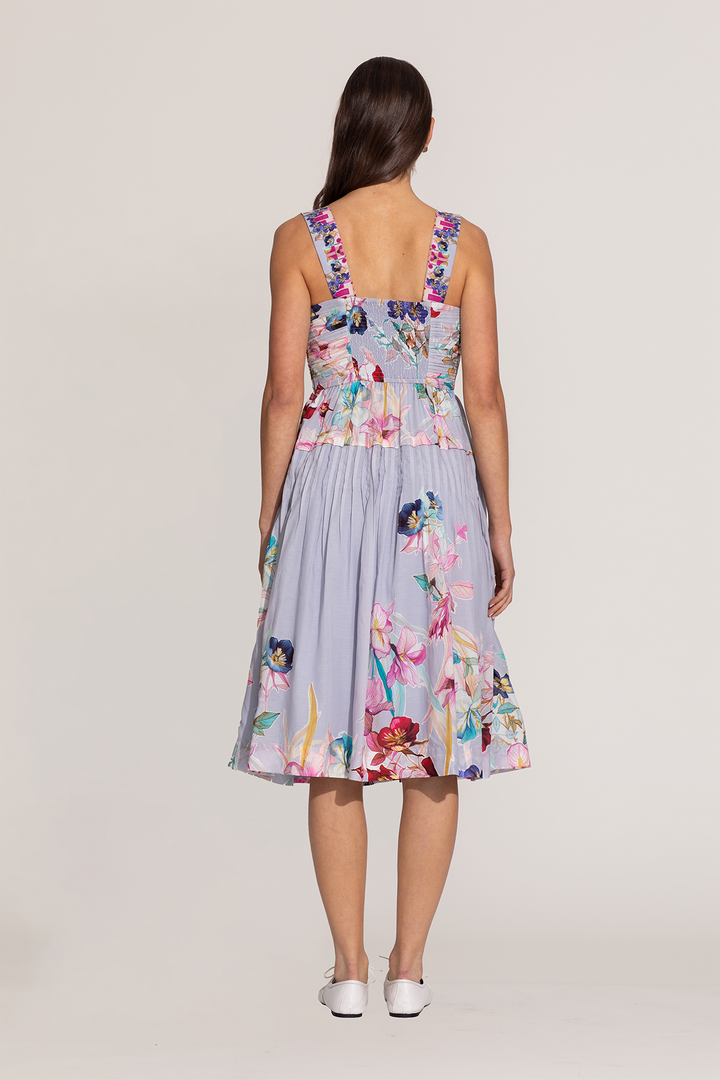 Anara Ruched Midi Dress